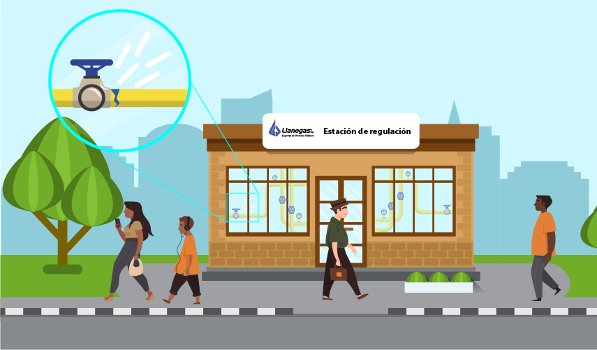 Escape sin llama en Estación Reguladora